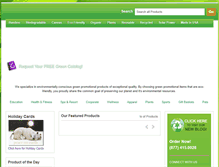 Tablet Screenshot of greenpromotionalitems.com